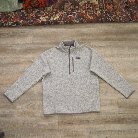 Patagonia Grey Quarter Zip Better Sweater sz L - Picture 2 of 8